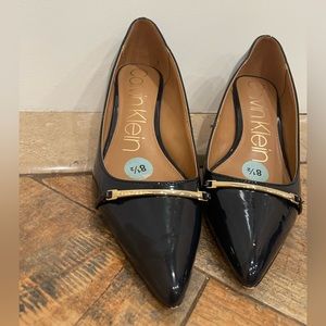 Calvin Klein closed toe kitten heels